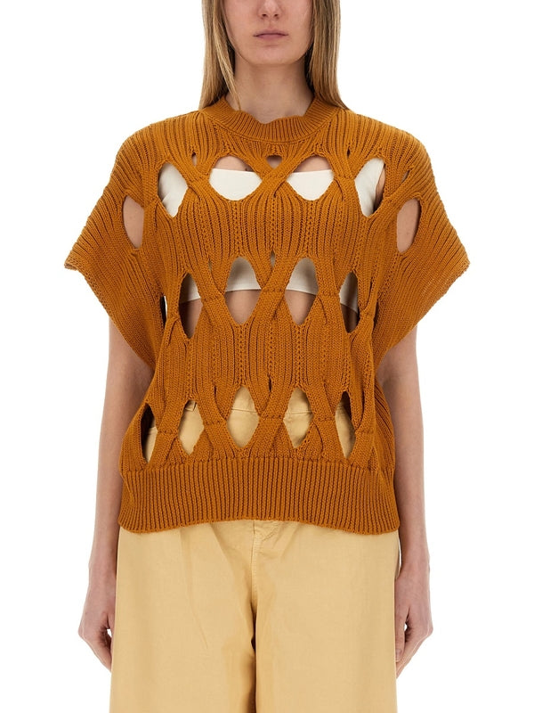 Springtime Cutout Cotton Nylon Knit