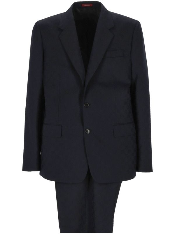 GG Logo Jacquard Wool Suit