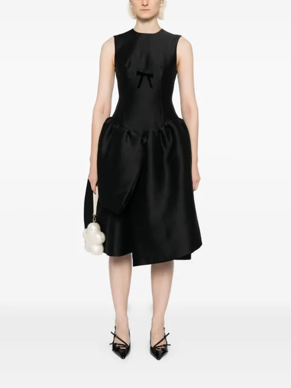 shushu/tong Black Midi Dress