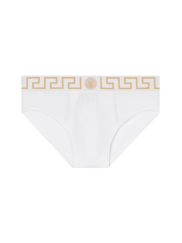 Greca Banded Cotton Blend Panties