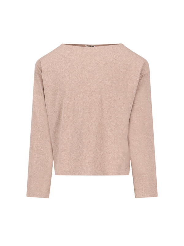 Cotton Cashmere Long Sleeve Top