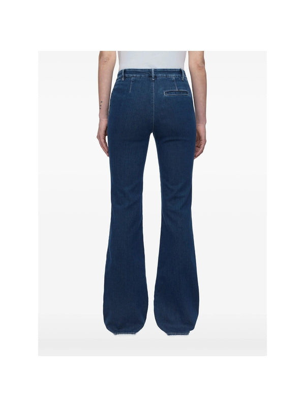 Denair Logo Patch Flare Denim
  Pants