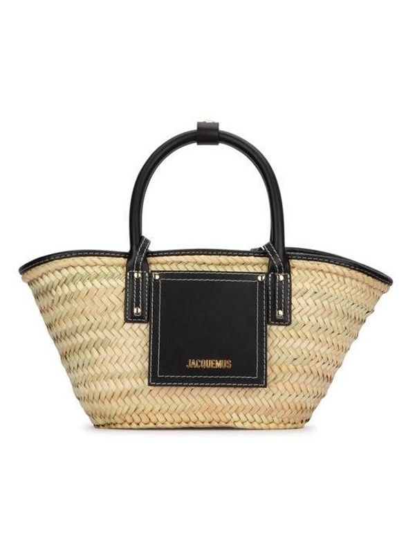 SOLI Raffia Panier Basket Tote Bag