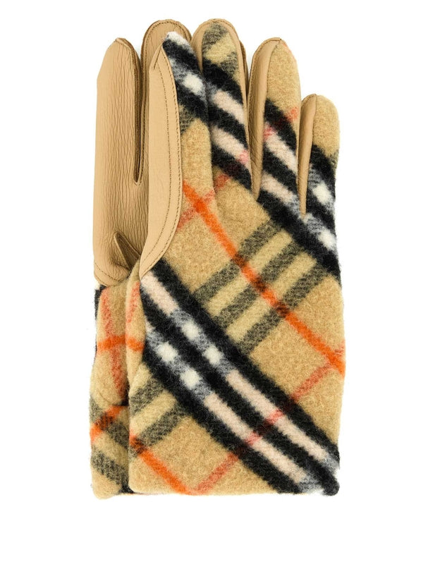 Check Pattern Wool Gloves