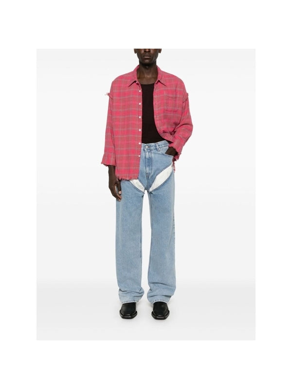 Evergreen Cut-Out Denim Pants