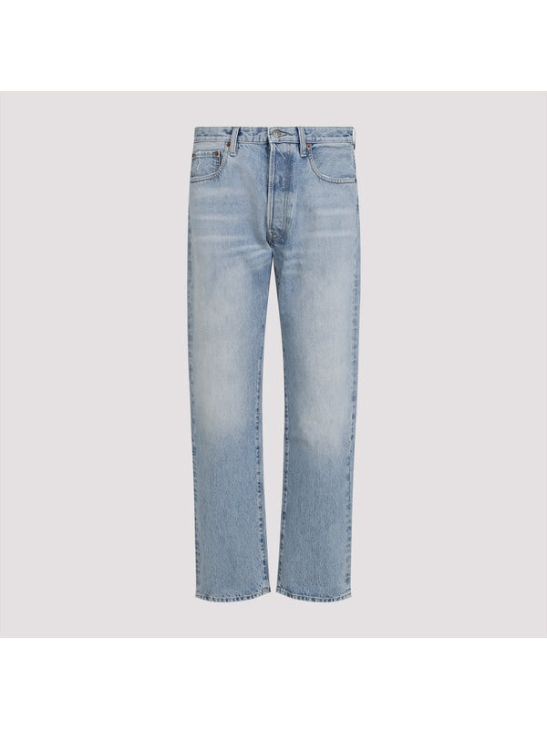 Back Logo Patch Denim Pants