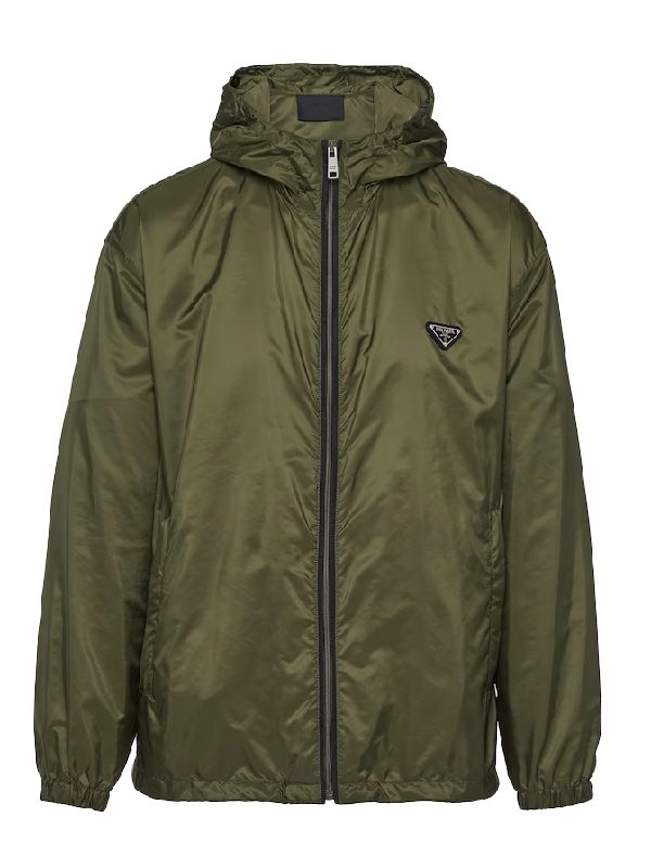 Triangle Logo Re-Nylon Hooded Jacket