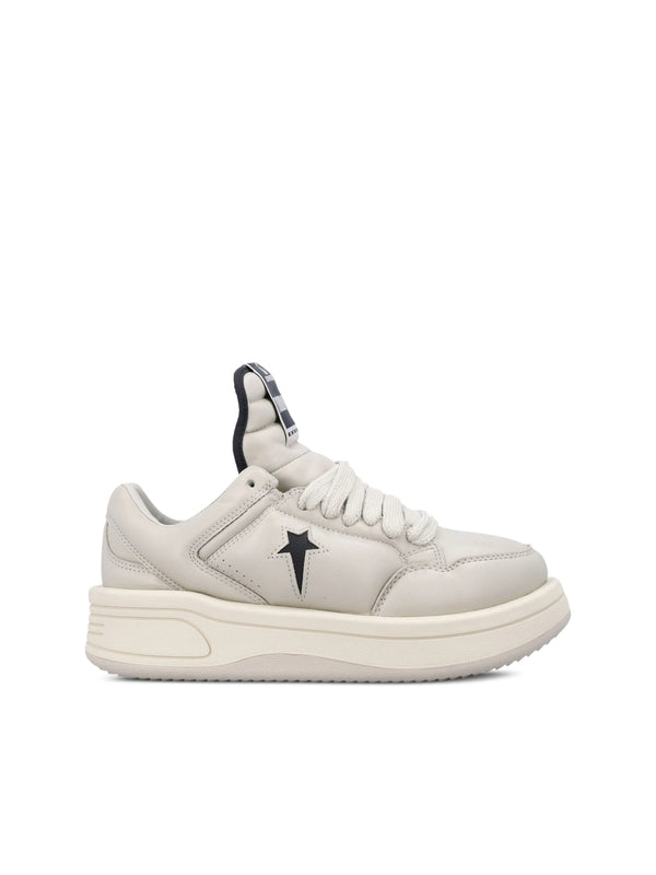 Rick Owens Drkshdw TURBOWPN Beige Low Top Sneakers