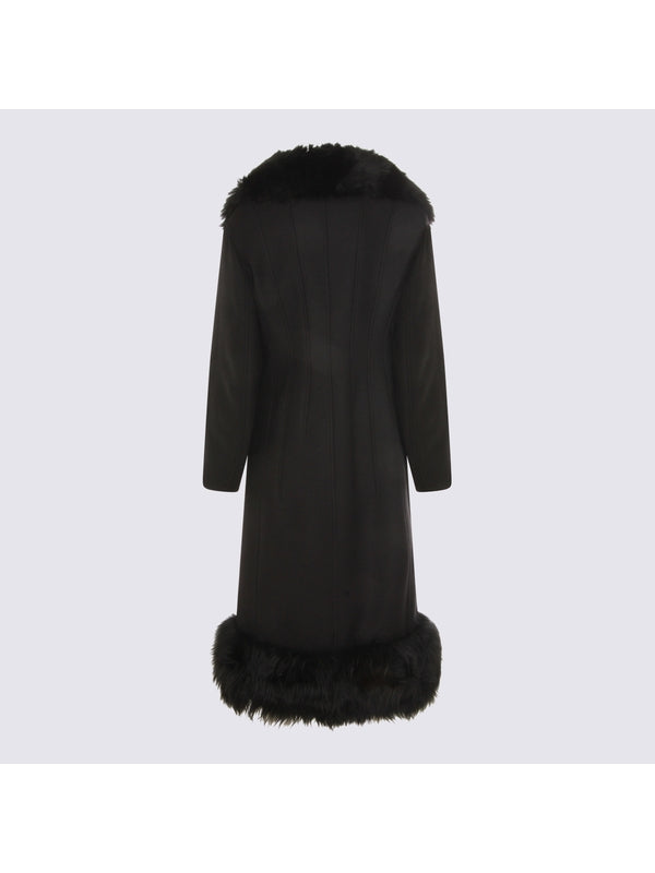 Blumarine Black Coats