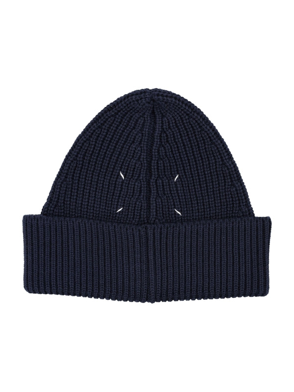 Back Stitch Wool Beanie