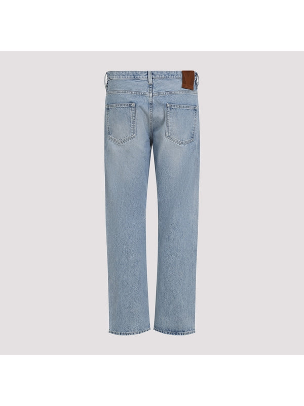 Back Logo Patch Denim Pants