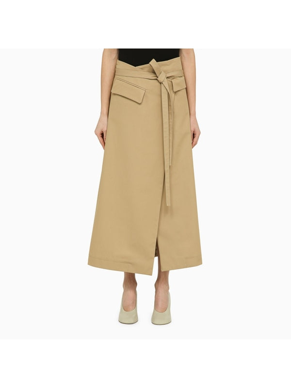 Wrap-around Cotton Skirt