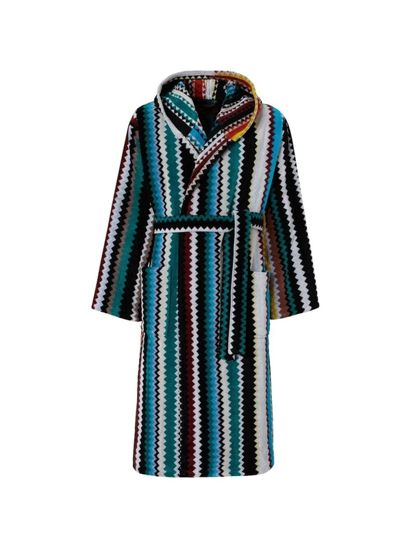 Stripe Pattern Cotton Robe