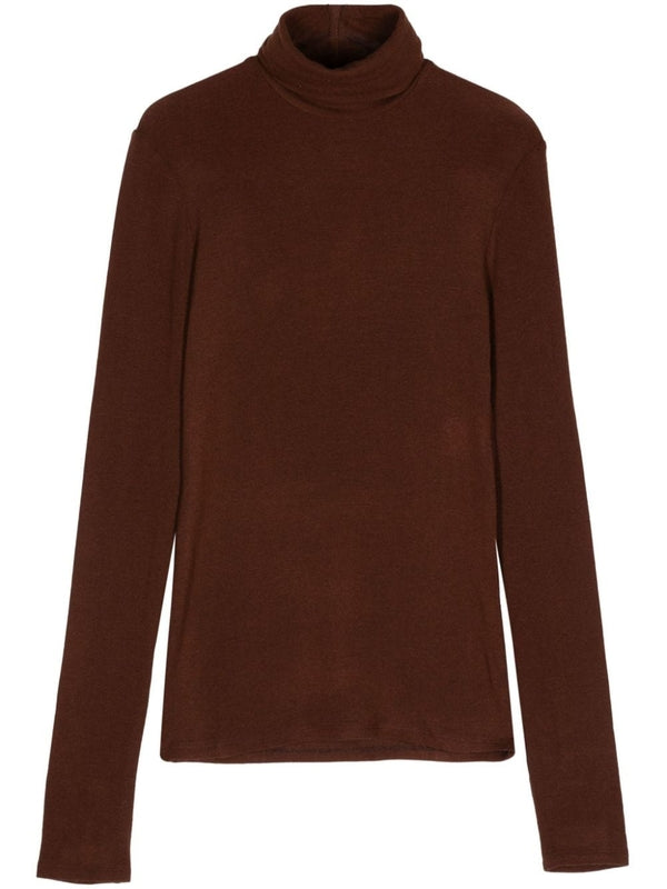 Wool High Neck Knit