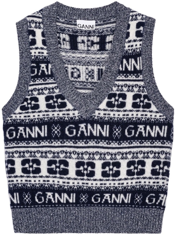 Jacquard Logo
  Knit Vest