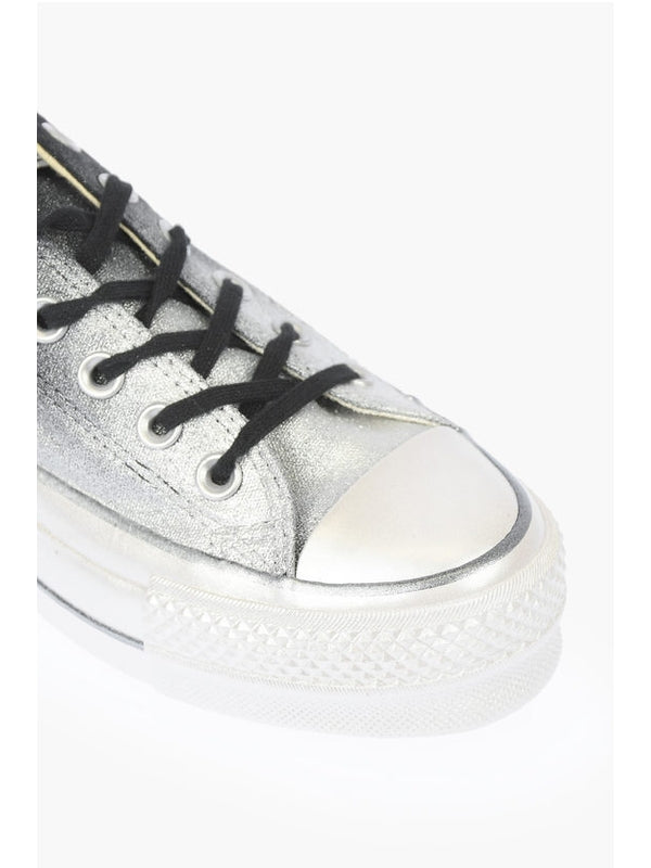 Converse Silver Low Top Sneakers
