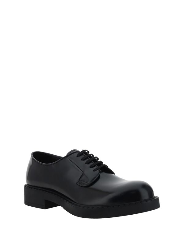 Black Patent Leather Lace-up Shoes