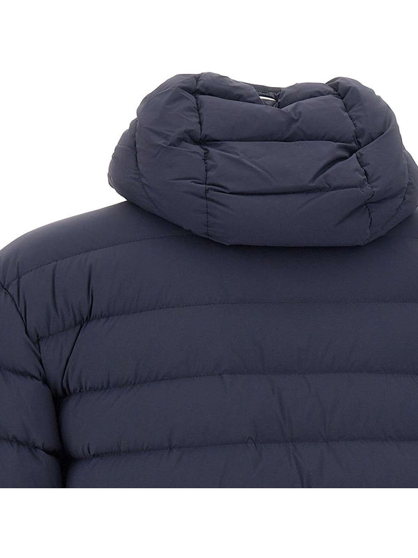 Quilted Nylon Hoodie Padded Jacket