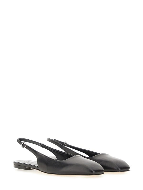 Geraldine Leather Slingback Sandals