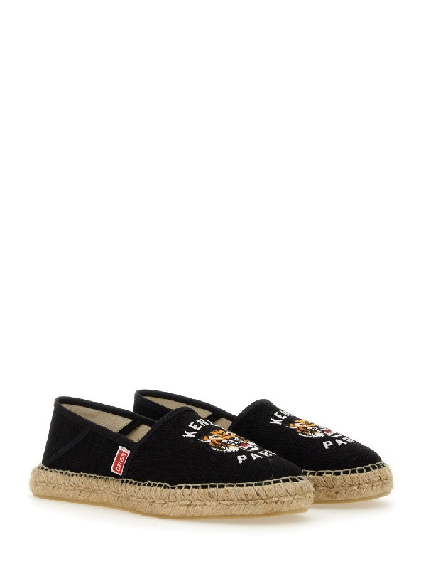 Lucky Tiger Embroidery Espadrilles