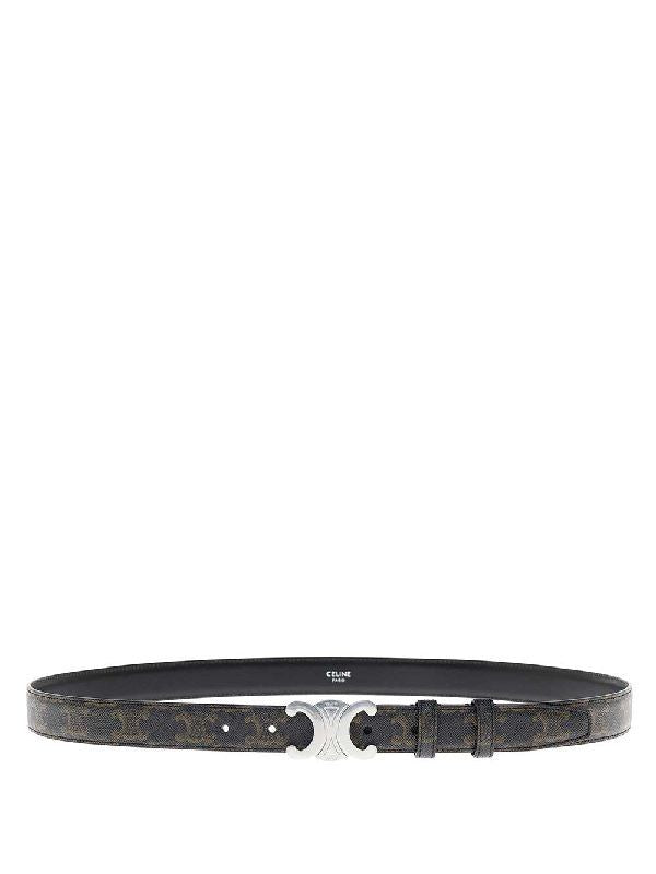 Triomphe Buckle Canvas Belt