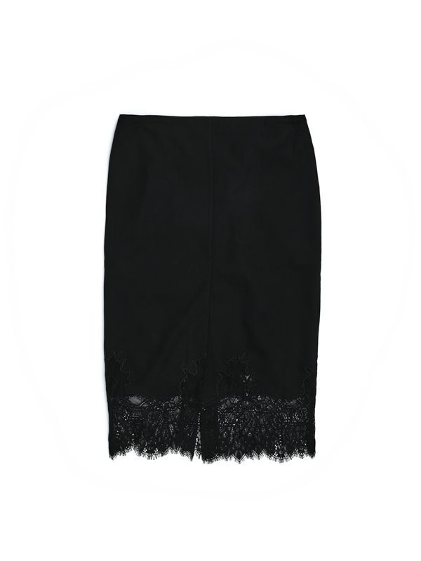Drawstring Lace Midi Skirt