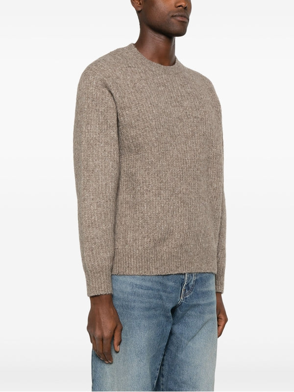 Yak Wool Blend Crew Neck Knit