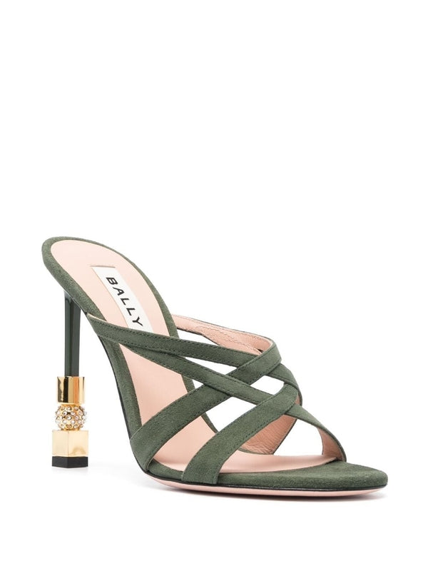 Bali Green Sandal Heels