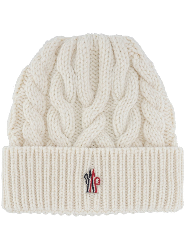 Grenoble Logo Ribbed Wool Beanie