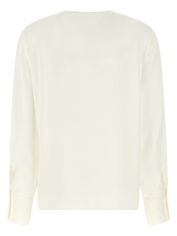 V-Neck Silk
  Blouse