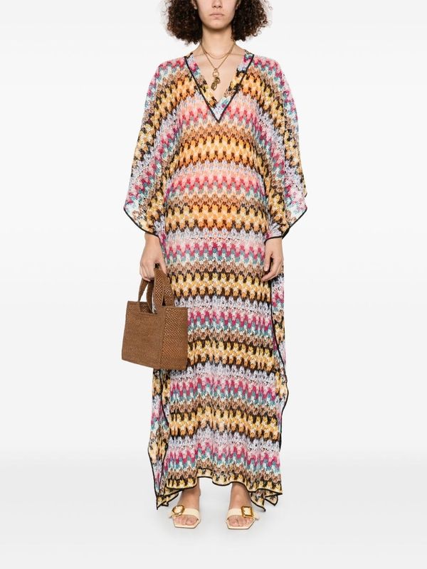 Stripe Long
  Caftan Cover-Up