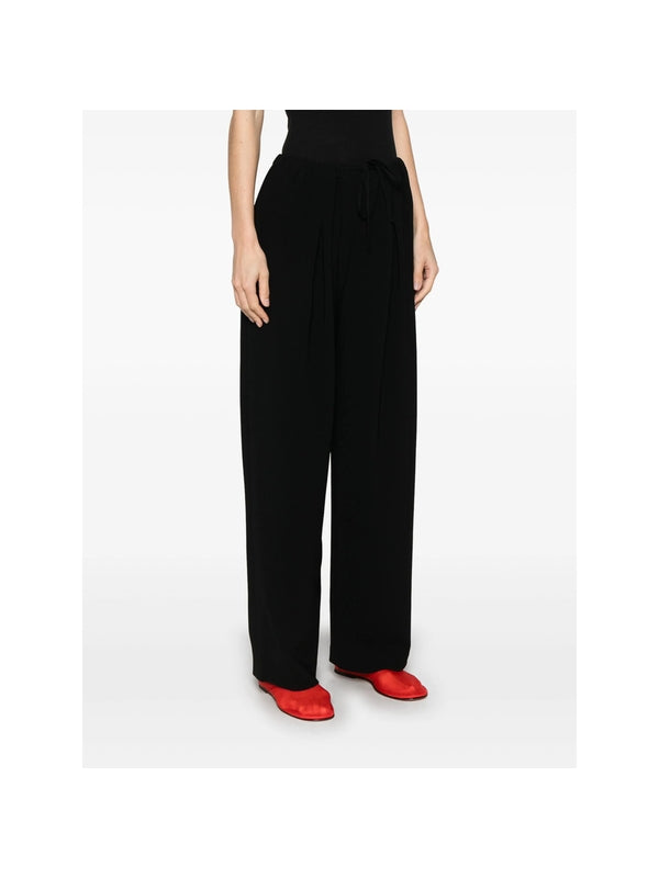Drawstring Pleats Detail Pants