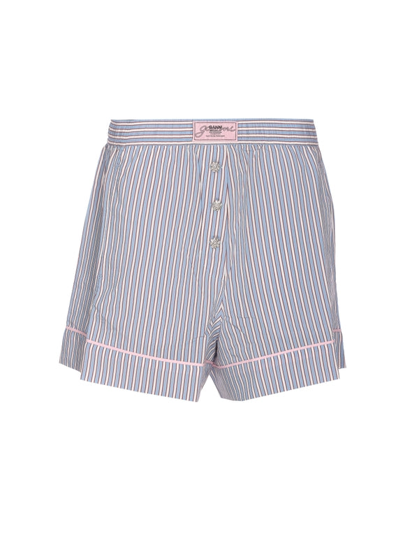 Logo Patch Stripe Shorts