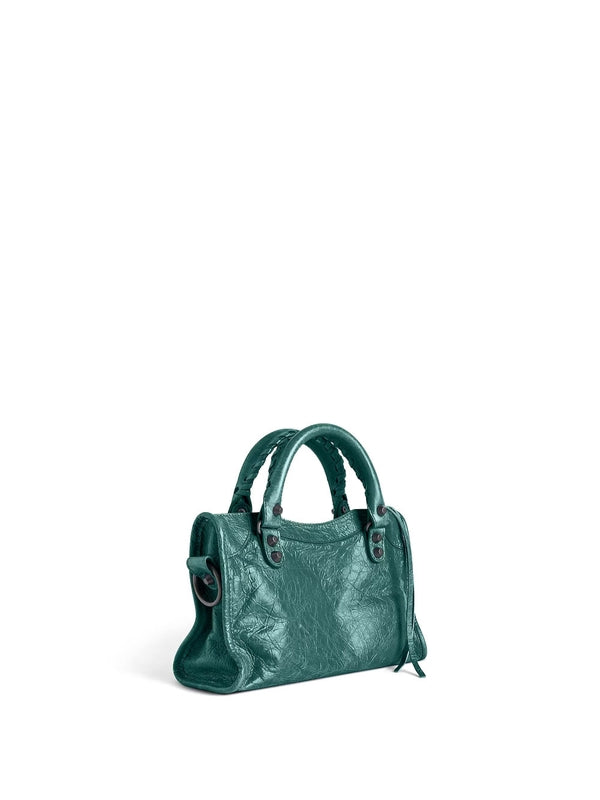 Balenciaga City Mini Green Tote Bags