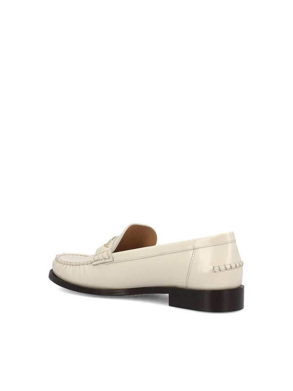 Vara Chain Leather Loafers