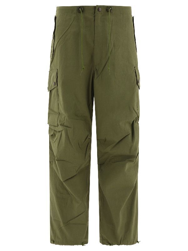 Drawstring Cotton Cargo Pants