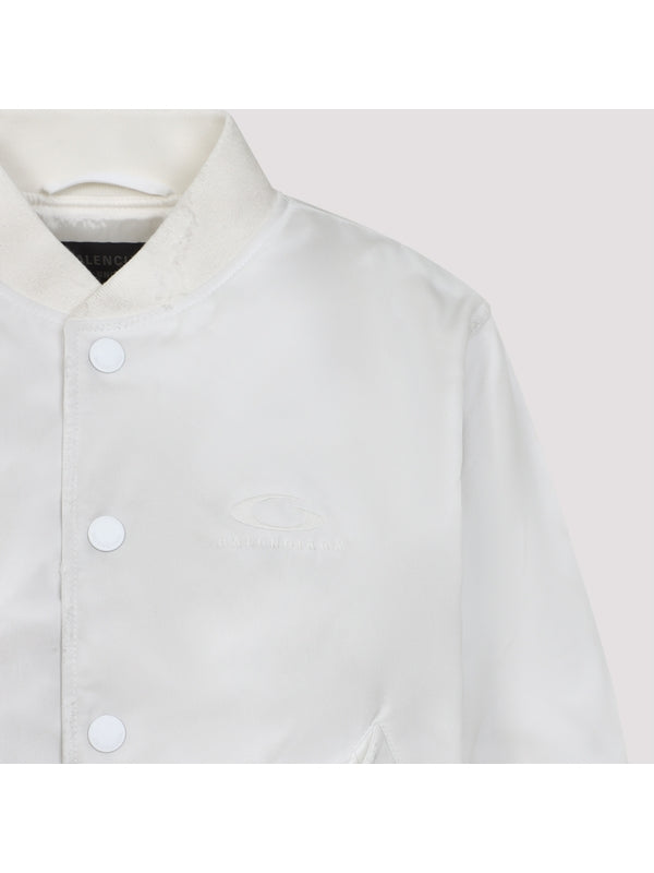 Shrunk Nylon Varsity Jacket