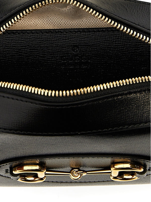 Gucci Horsebit 1955 Small Black Crossbody & Shoulder Bags