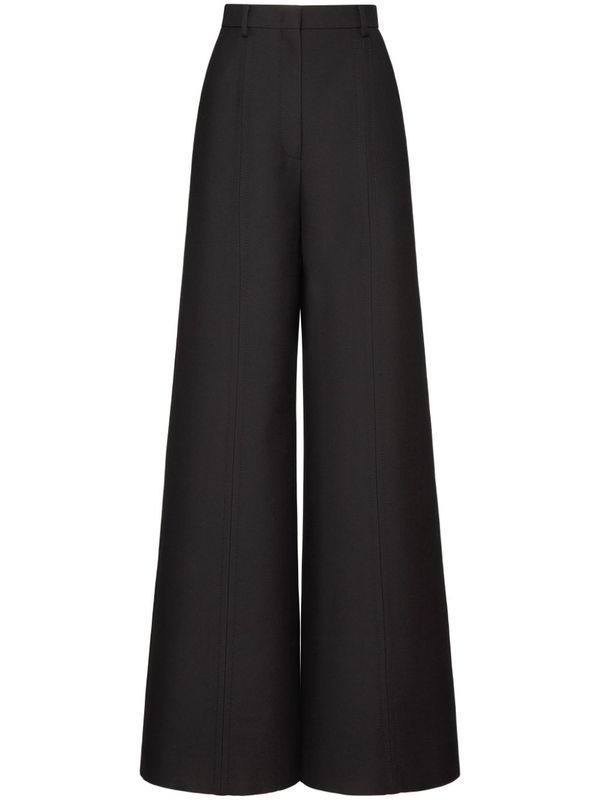 Wool Silk Tailored Pants