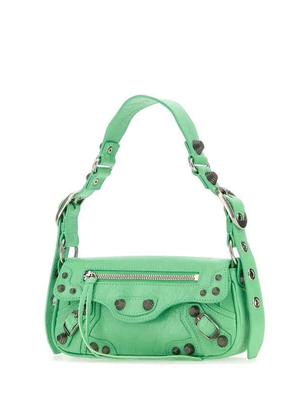 Balenciaga Le Cargol Xs Green Crossbody & Shoulder Bags