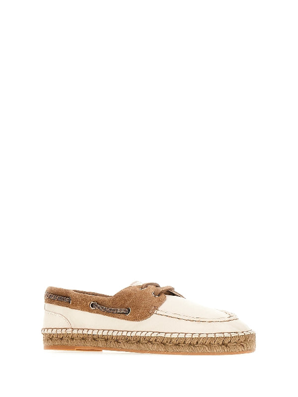 Monili Strap Suede Leather Espadrille
  Loafer