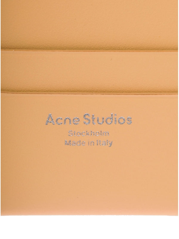 Stamp Logo Smooth Leather Card Holder