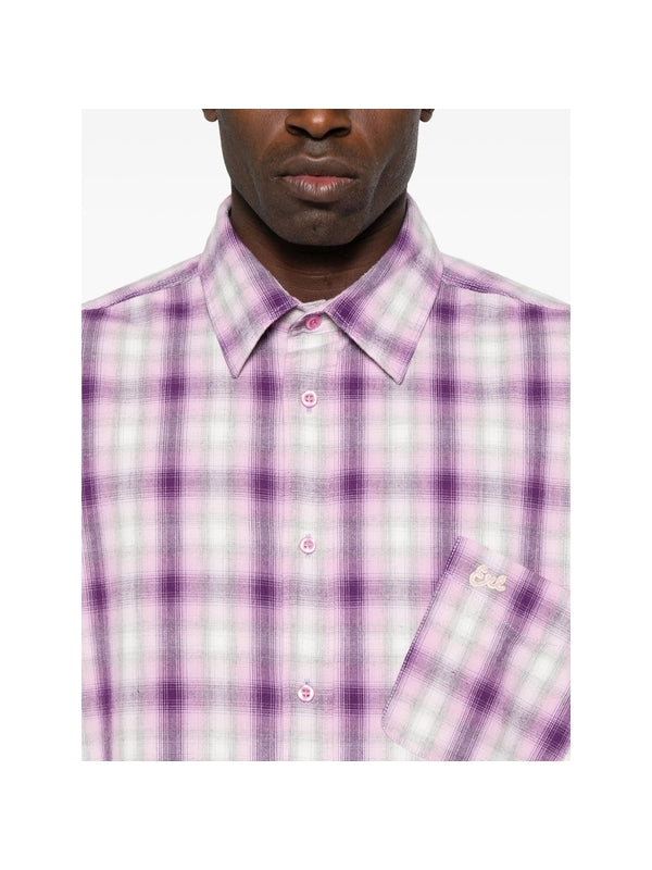 Purple Plaid Overshirt