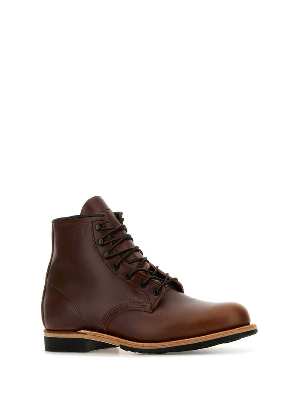 Red Wing Brown Lace-Up Boots