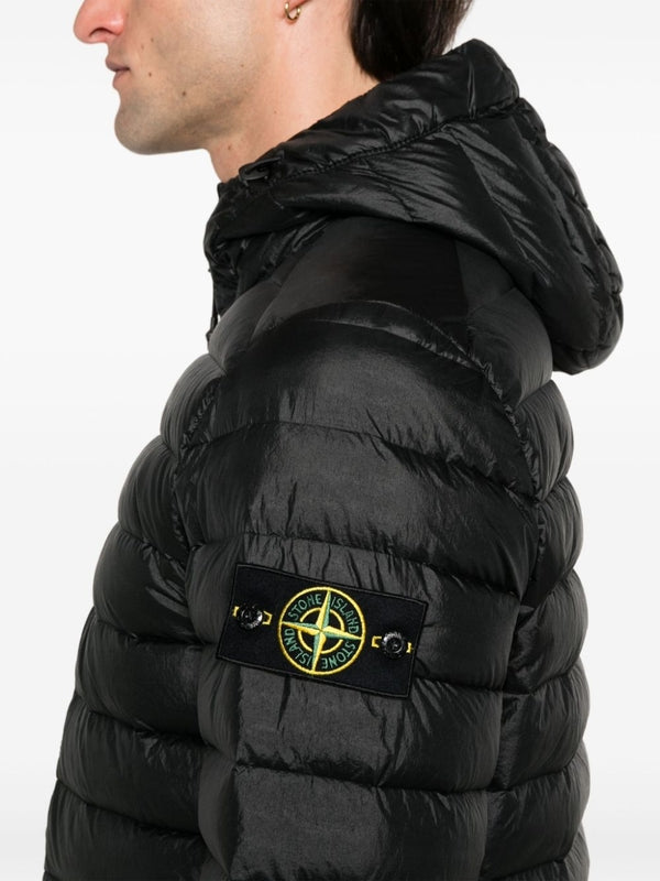 Wappen Patch Quilted Nylon Hooded Padding