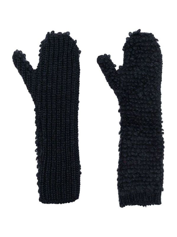 Boucle Knit Gloves