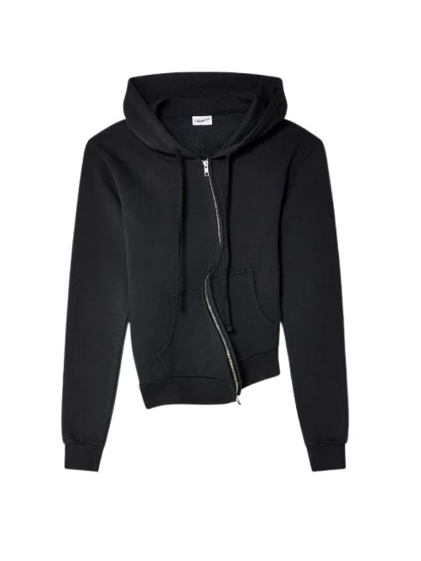 Twist Rose Crop Hoodie Zip-Up