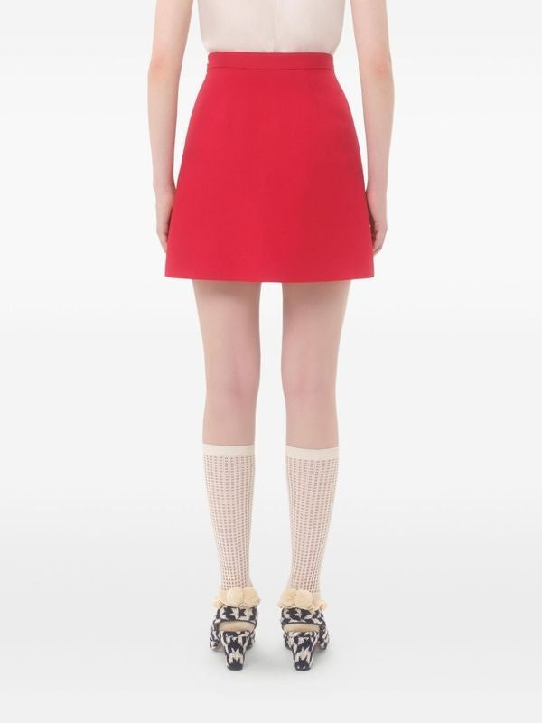 Valentino Red Skirt