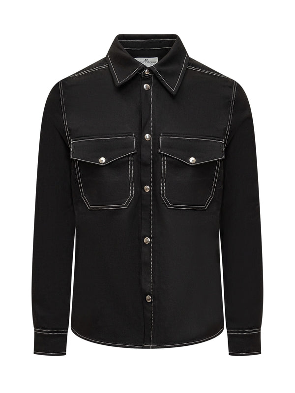 Stitch Chest Pocket Denim Shirt