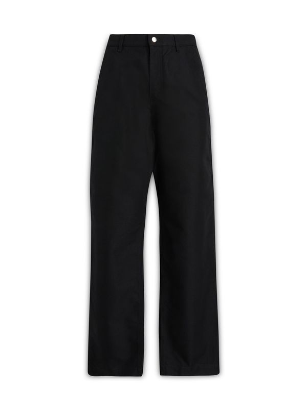 Cotton Blend Straight Pants